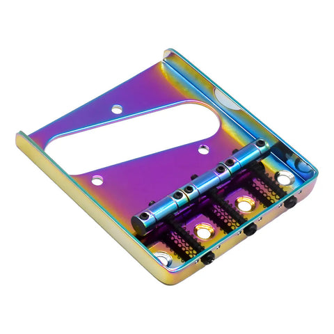 Puente Axlabs 3-saddle Tornasol Para Guitarra Eléctrica Telecaster