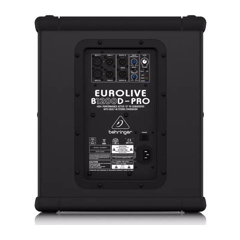 Behringer B1200d-pro Bocina Subwoofer Activo Crossover 500wa Negro