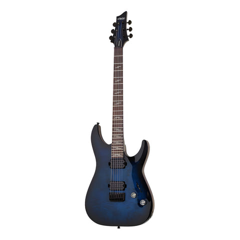 Guitarra Eléctrica Schecter Omen Elite-6 Blue Burst Azul Orientación De La Mano Diestro