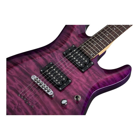 Guitarra Eléctrica Magenta Electrico Schecter C6 Plus Ema Diestro Electric Magenta Palo De Rosa