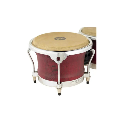 Bongo Meinl Woodcraft 7 Y 8.5 Pulgadas Fresno Cuero Vintage Red