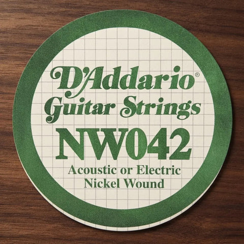 D'addario Nw042  Cuerda Suelta Nickel Wound .042 Eléctrica