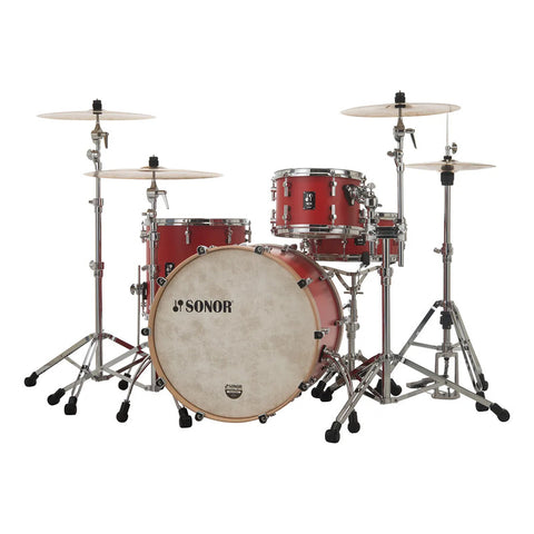 Batería Acústica Bombo 22 Sonor Sq1 322 Set Nm Rojo Hot Red Rojo
