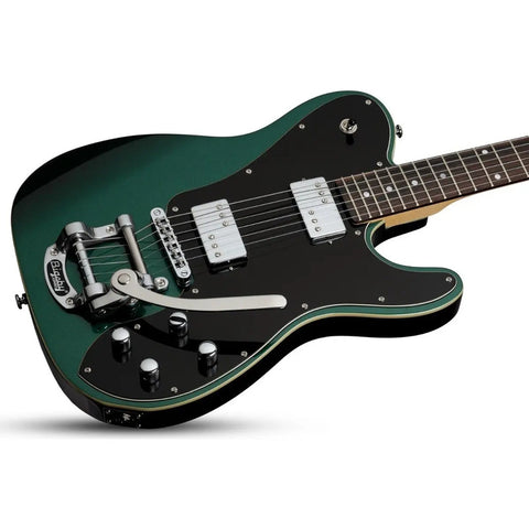 Guitarra Electrica Verde Esmeralda Schecter Pt Fastback Ii B Diestro Dark Emerald Green Palo De Rosa