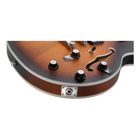 Guitarra Eléctrica 6 Cuerdas Mars Les Paul Jazz Color Marrón Oscuro Material Del Diapasón Palo De Rosa Orientación De La Mano Diestro