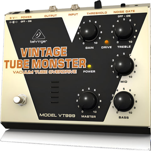 Pedal Vintage Tube Monster P/ Guitarra, Behringer Vt999 Amarillo