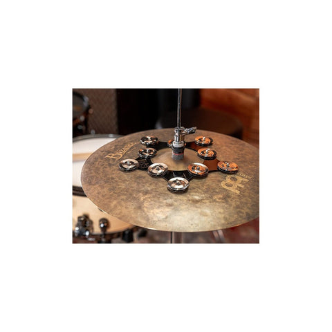Meinl Sfhht Pandero P/ Contratiempos Hi Hat Platillo Batería Color Negro/plateado