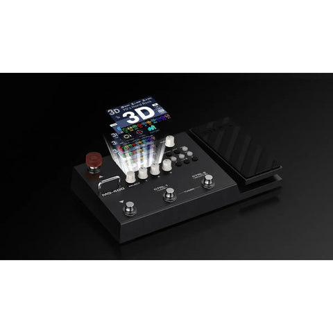 Pedal Multiefectos Nux Mg-400 Para Guitarra Bajo Y Voz Neg Negro