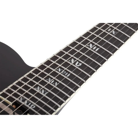 Guitarra Eléctrica Schecter Pt 7 Fr-s Sls Elite Evil Twin Bl Diestro Negro Ébano