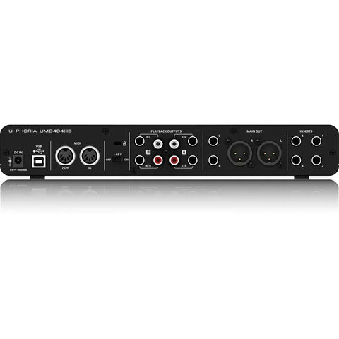 Interfase Interfaz 4 Canales Behringer Umc404hd Negro