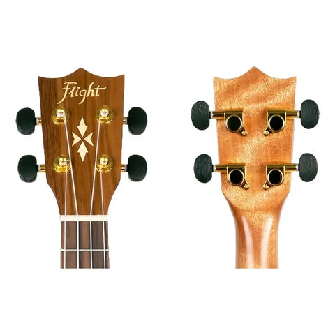 Ukelele Concierto Flight Duc430 Dao 18 Trastes Con Funda Marrón