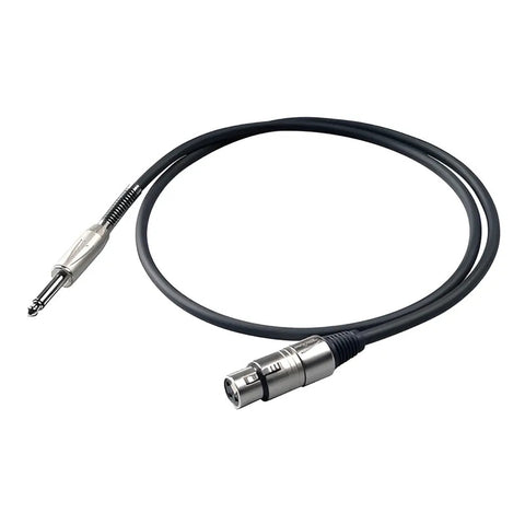 Proel Bulk200lu10 Cable Micrófono Xlr Hembra A Plug 1/4 10m