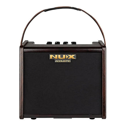 Amplificador Acustica Nux Ac-25 25w Bluetooth A Bateria Marrón Oscuro