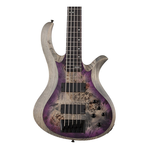 Schecter Riot-5 Aurora Burst Bajo Electrico Activo 5cds Aub Cantidad De Cuerdas 5 Color Marrón Orientación De La Mano Diestro