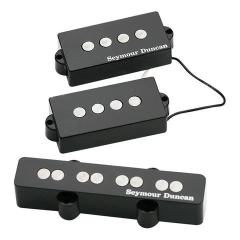 Set De Pastillas Para Bajo Seymour Duncan Quarter Pound P-j Negro