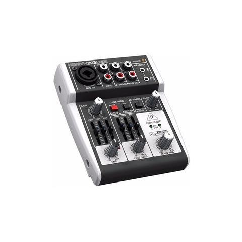 Behringer 302usb Consola Mezcladora Analoga 5 Entradas