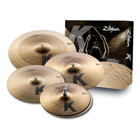 Paquete De Platillos Zildjian K Custom Dark!! Kcd900 Color Dorado