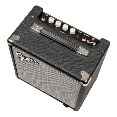 Amplificador Fender Rumble 15 Combo De Bajo Negro/plata
