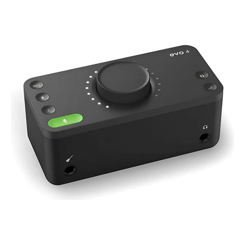Interfaz De Audio Usb Plug & Play 2 In 2 Out Audient Evo 4 Negro