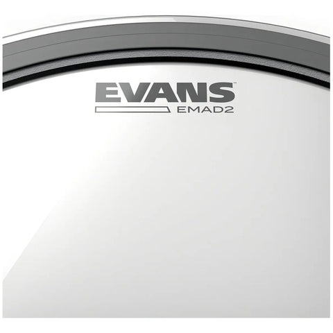 Parche Evans 22 Pulgadas Drumheads Emad2 Bd22emad2 Transparente Transparente/negro