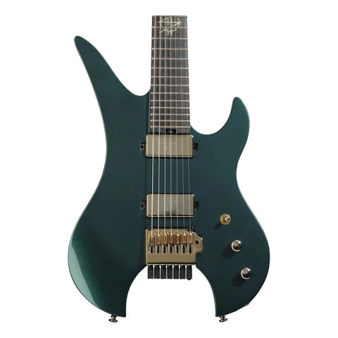 Guitarra Eléctrica Schecter Synyster Gates Custom-7 Verde Musgo 7 Cuerdas Diestro Ébano