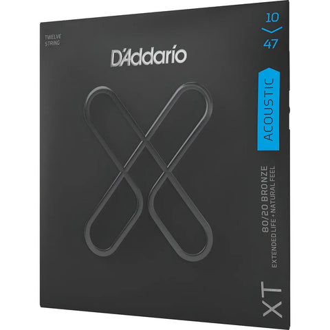 Cuerdas Guitarra Docerola 12 Cuerdas D'addario Xtapb1047-12