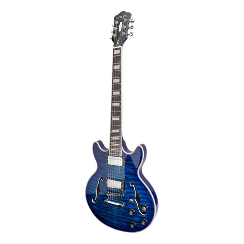 Guitarra Eléctrica 6 Cuerdas Mars Modelo Jazz Satin Blue Color Azul Material Del Diapasón Palisandro Orientación De La Mano Diestro Palo De Rosa