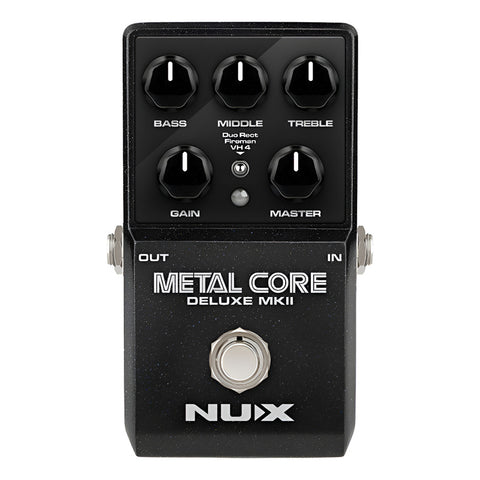 Pedal Preamplificador Nux Metal Core Deluxe Mkii Negro