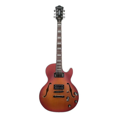 Guitarra Eléctrica 6 Cuerdas Mars Les Paul Jazz Satin Snbs Color Marrón Material Del Diapasón Palisandro Orientación De La Mano Diestro Palo De Rosa