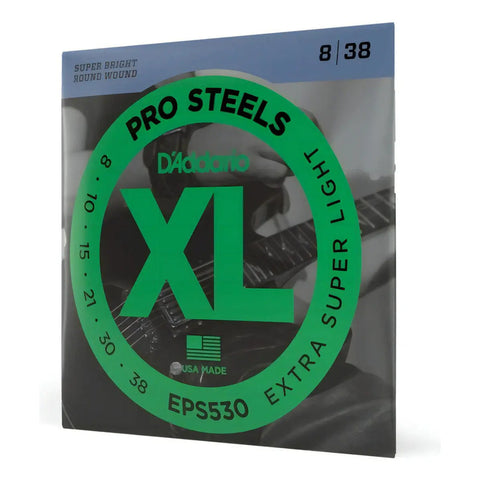 D'addario Eps530 Juego De Cuerdas P/ Guitarra Eléctrica 8-38