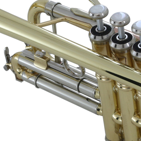 Trompeta En C Acabado De Latón Laqueado Wesner Ptr2000c-l