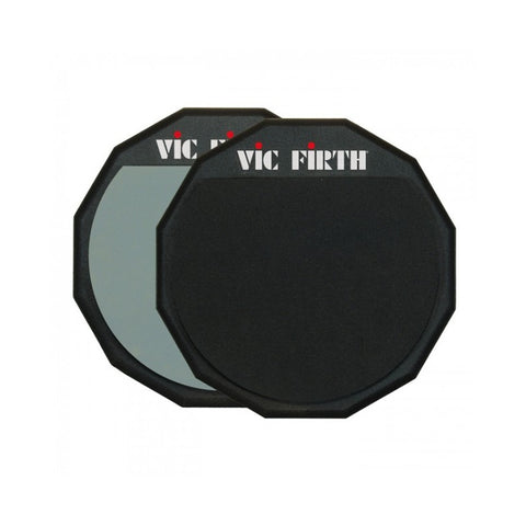 Practicador De 12 PuLG Doble Cara, Vic Firth Pad12d Negro