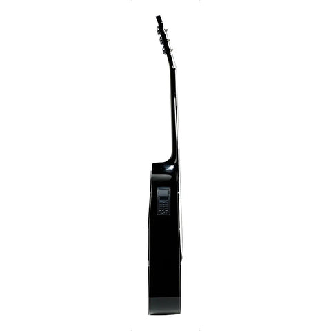 La Sevillana Ga-320ceq Blk Guitarra Electroacústica Pastilla Color Negro Orientación De La Mano Diestro
