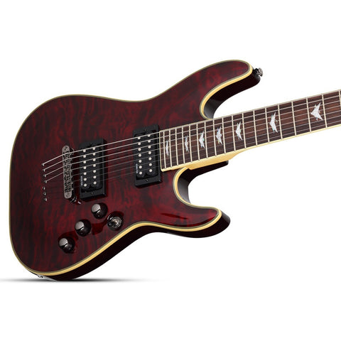 Guitarra 7 Cuerdas Black Cherry, Schecter Omen Extreme-7 Diestro Palo De Rosa