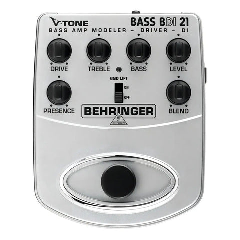 Behringer Bdi-21 V-tone Bass Driver Di Bdi21 Pedal Bajo Color Gris