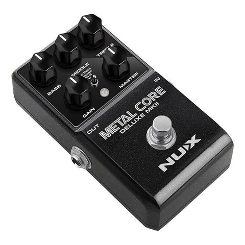 Pedal Preamplificador Nux Metal Core Deluxe Mkii Para Guitarra Negro