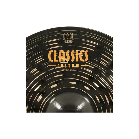 Platillo Dark Crash Clas Meinl 18 Cc18dac Confirmar Existen/ Diámetro 18 In Negro