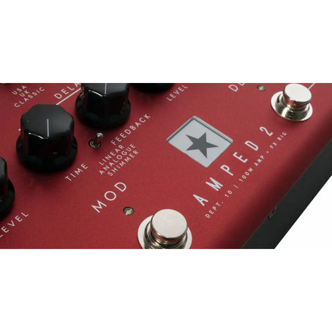 Amplificador Y Pedal De Efectos Blackstar Dpto. 10 Amped 2 Rojo