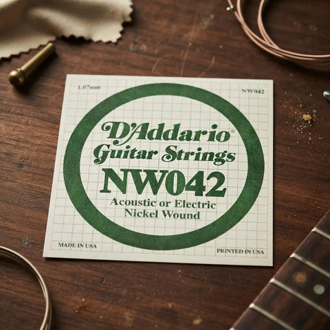 D'addario Nw042  Cuerda Suelta Nickel Wound .042 Eléctrica