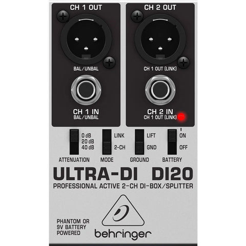 Caja Directa Activa Splitter Behringer Ultra-di Di20