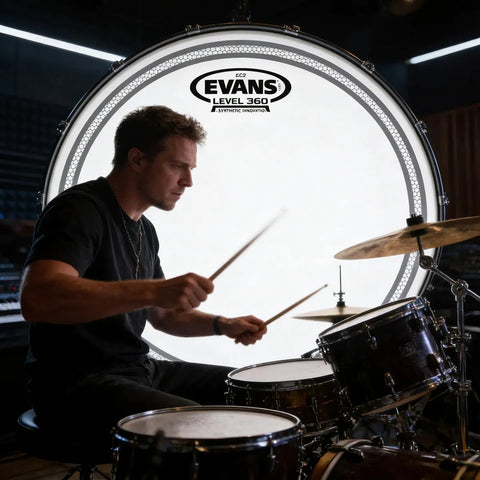 Parche De Batería B13ec2s De 13  Ec2 Con Revestimiento Evans Blanco