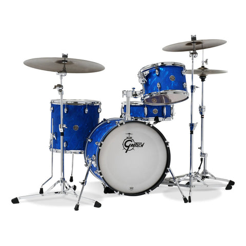 Batería Gretsch 18 Catalina Club Jazz 3 Pza Ct1j484 Blue Fla Azul