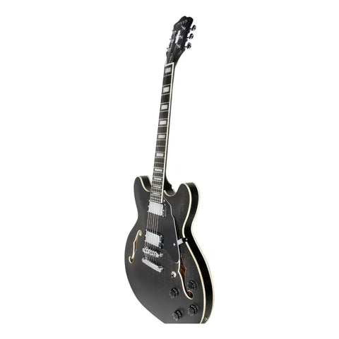 Guitarra Mars Electrica Mod. Hollowbody 335 Satin Grey Diestro Gris Oscuro