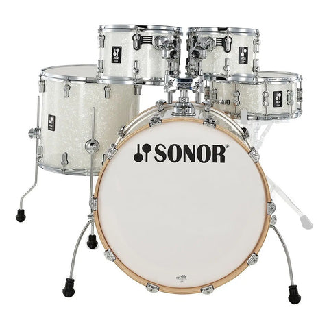 Batería Acústica 5pz Blanco Aperlado Sonor Aq2 Stage Set Blanco Aperlado