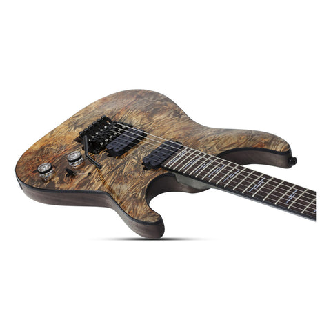 Guitarra Eléctrica Color Charcoal Schecter Omen Elite-6 Fr Diestro Arce