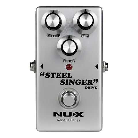 Pedal Overdrive Para Guitarra Nux Steel Singer Drive Plateado