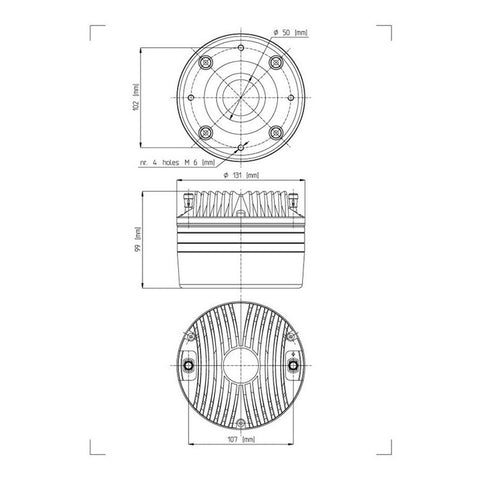 Driver De Compresión Altas Frecuencias Eighteen Sound Nd2080
