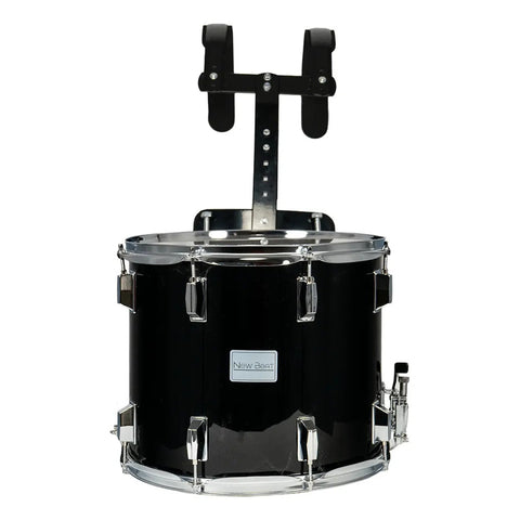 Tarola Marcha New Beat Nb-masd3 14x12 Pulgadas Negra Con Baquetas Y Arnés Negro