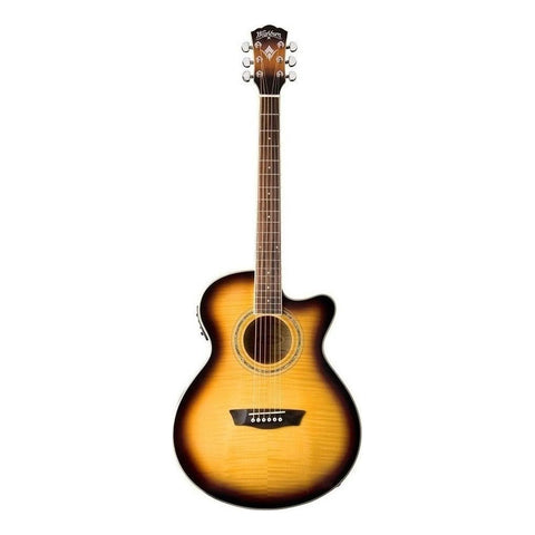 Guitarra Acústica Washburn Festival Ea15 6 Cuerdas Jumbo Diestro Tobacco Burst