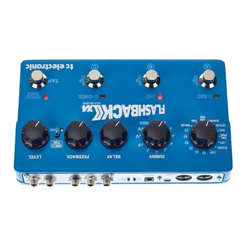 Pedal De Efecto Tc Electronic Flashback 2 X4 Delay Celeste